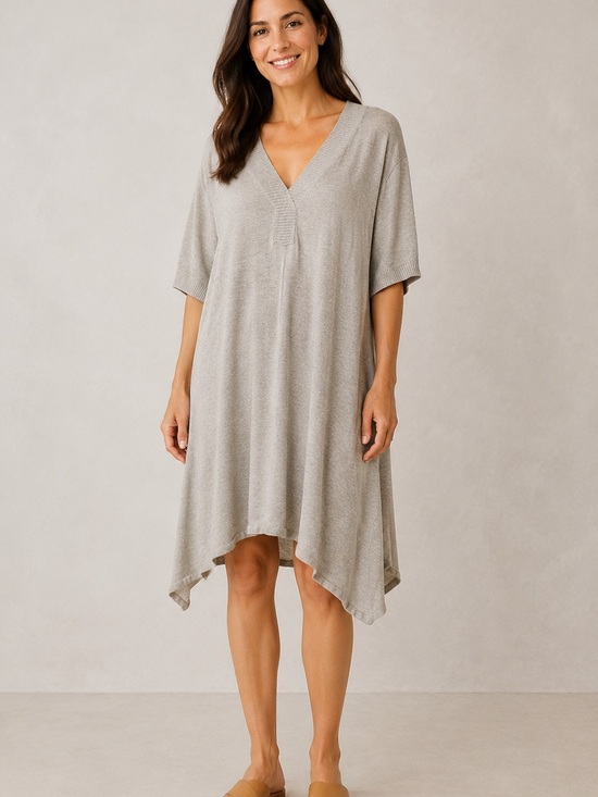 J. Jill Dresses & Skirts - J. Jill Tan Heathered Women’s Knit Dress Size M